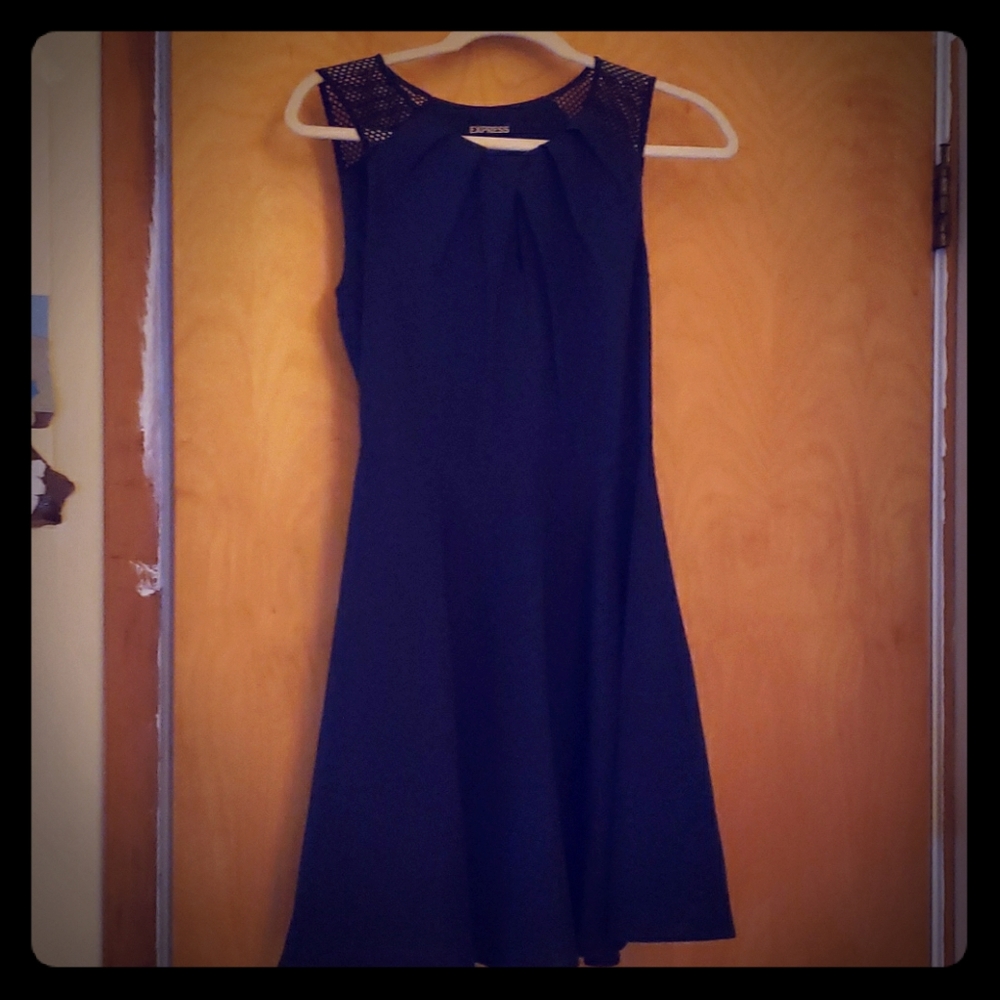 Express navy blue dress